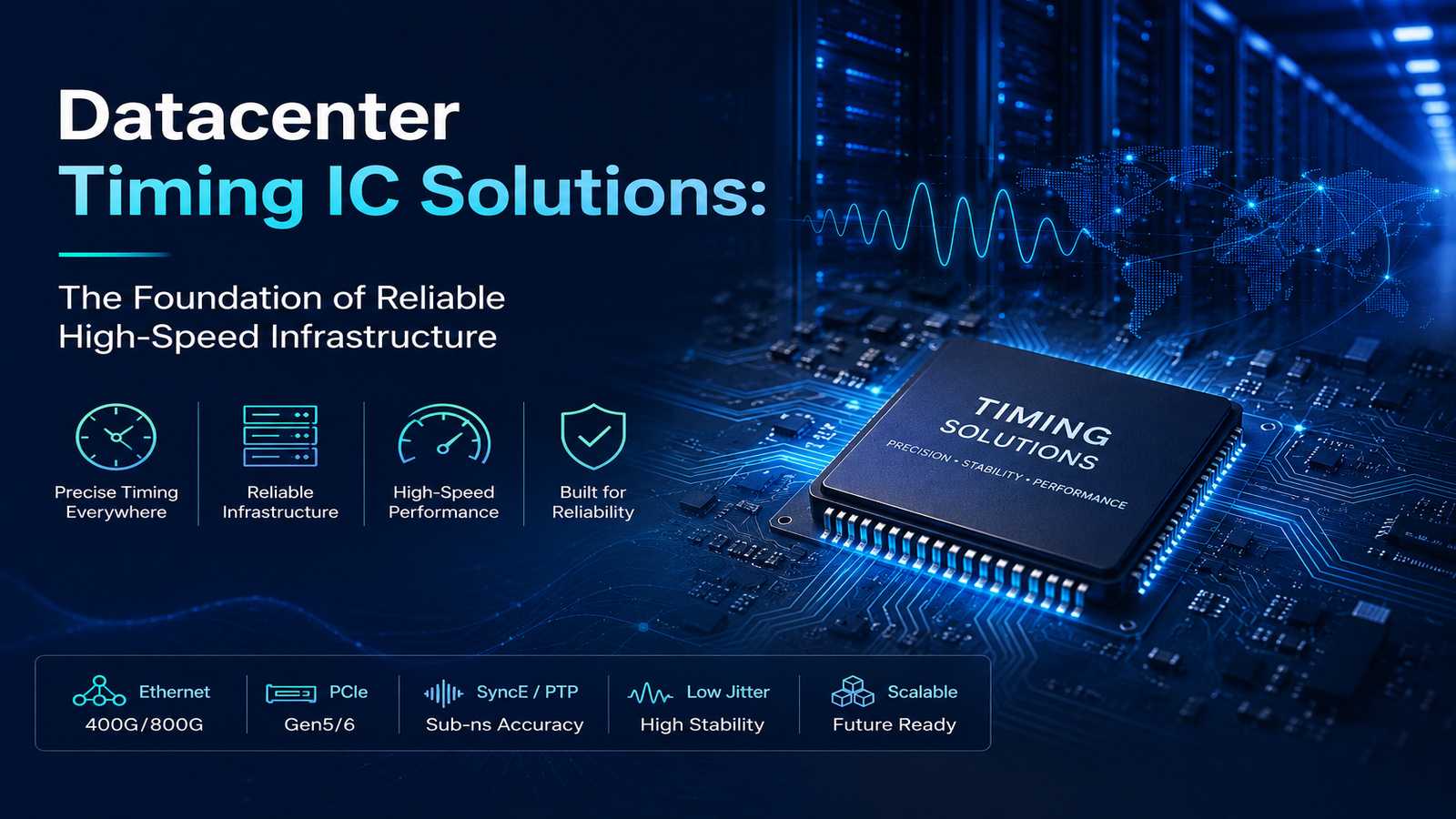 Datacenter Timing IC Solutions: The Foundation of Reliable High-Speed Infrastructure