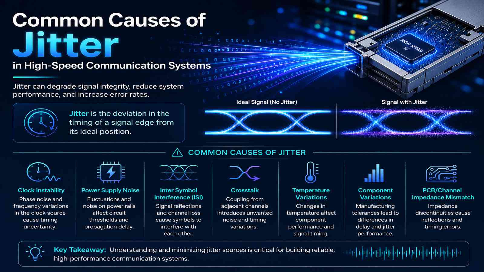 Common Causes of Jitter in High-Speed Communication Systems