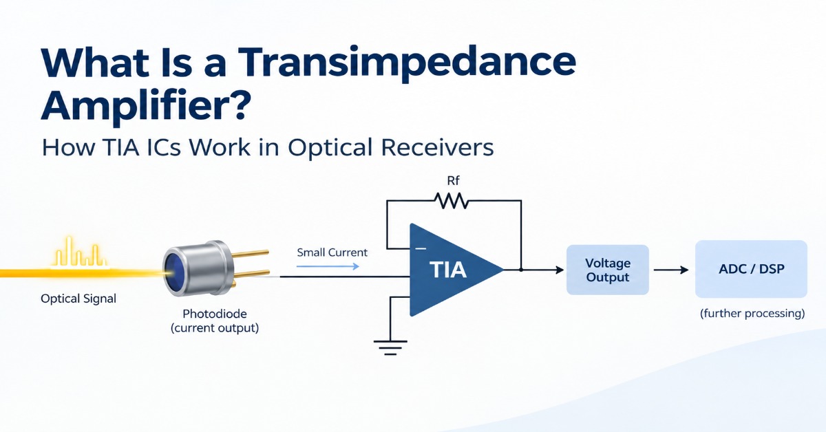 What Is a Transimpedance Amplifier? How TIA ICs Work in Optical Receivers